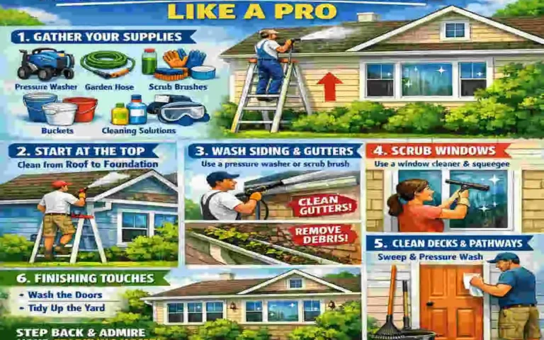 how to clean the outside of your house