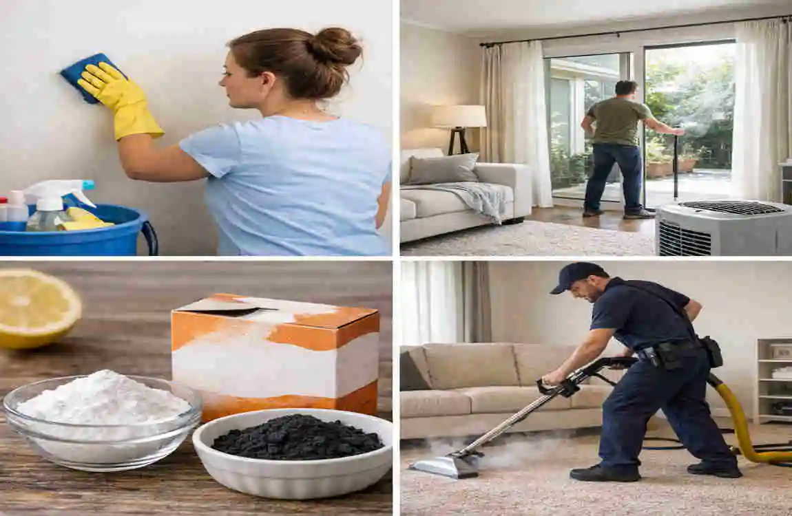 can smoke smell be removed from house