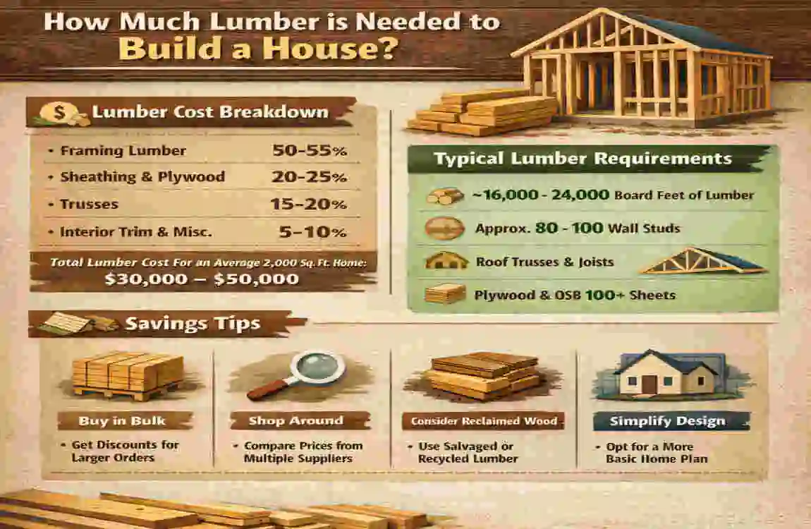 How Much Lumber to Build a House