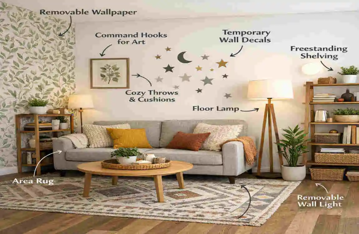 How to Decorate a Rented House Without Damage
