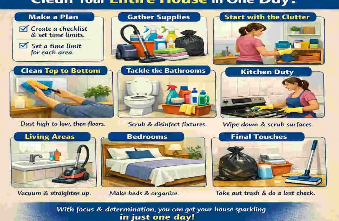 1-Day House Cleaning Guide