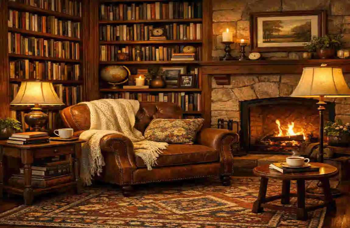 Study Home Library Cozy Interior Designs