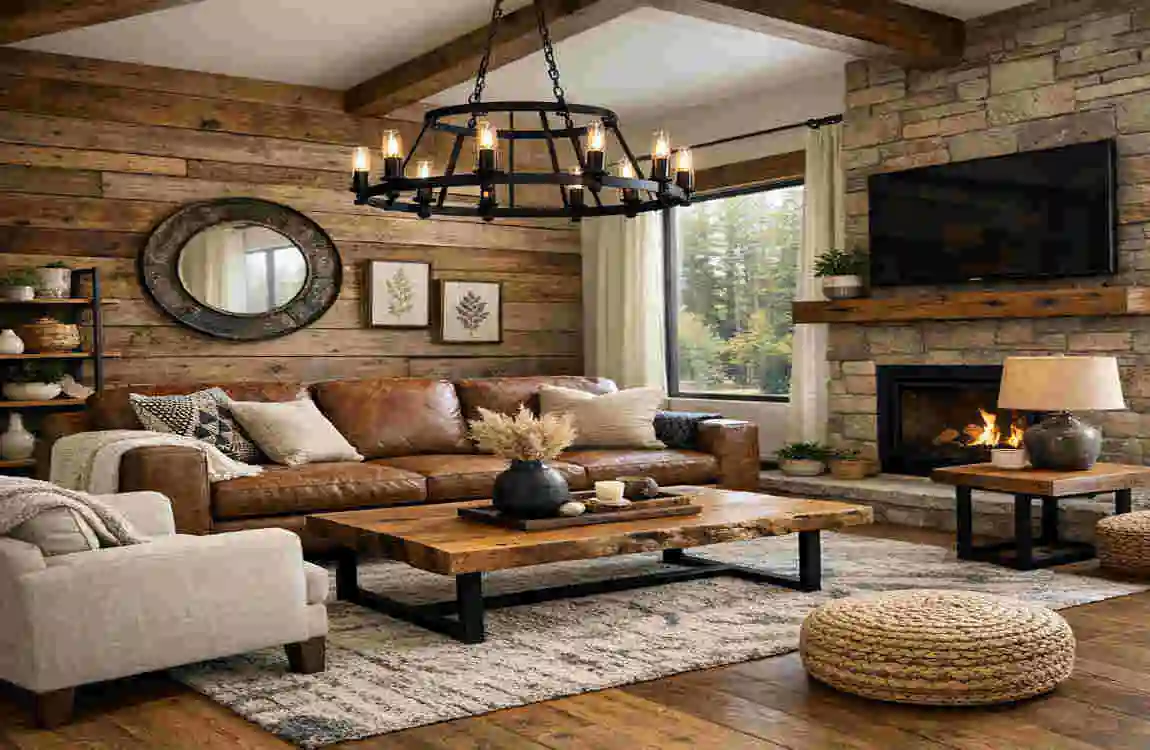 Modern Rustic Living Room Furniture Sets