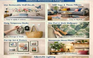 how to decorate a rented house