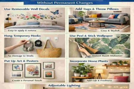 how to decorate a rented house