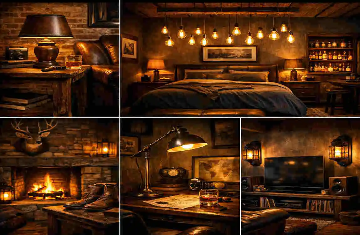 cozy masculine living room