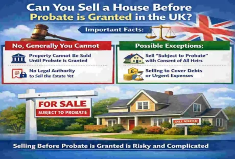 can a house be sold before probate is granted uk