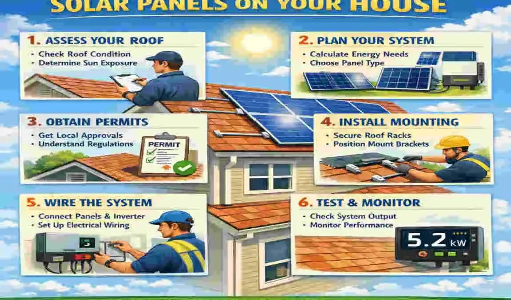 Install Rooftop Solar Panels at Your House
