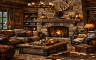 cozy masculine living room