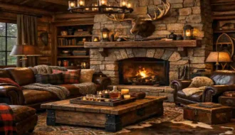 cozy masculine living room