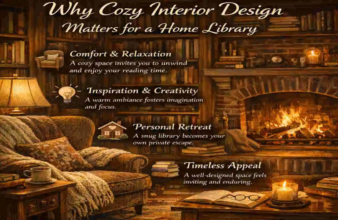 Study Home Library Cozy Interior Designs