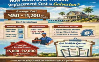 Window Replacement for House in Galveston TX
