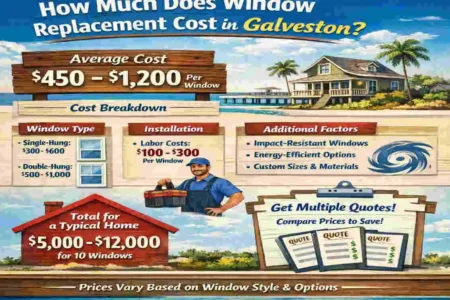 Window Replacement for House in Galveston TX