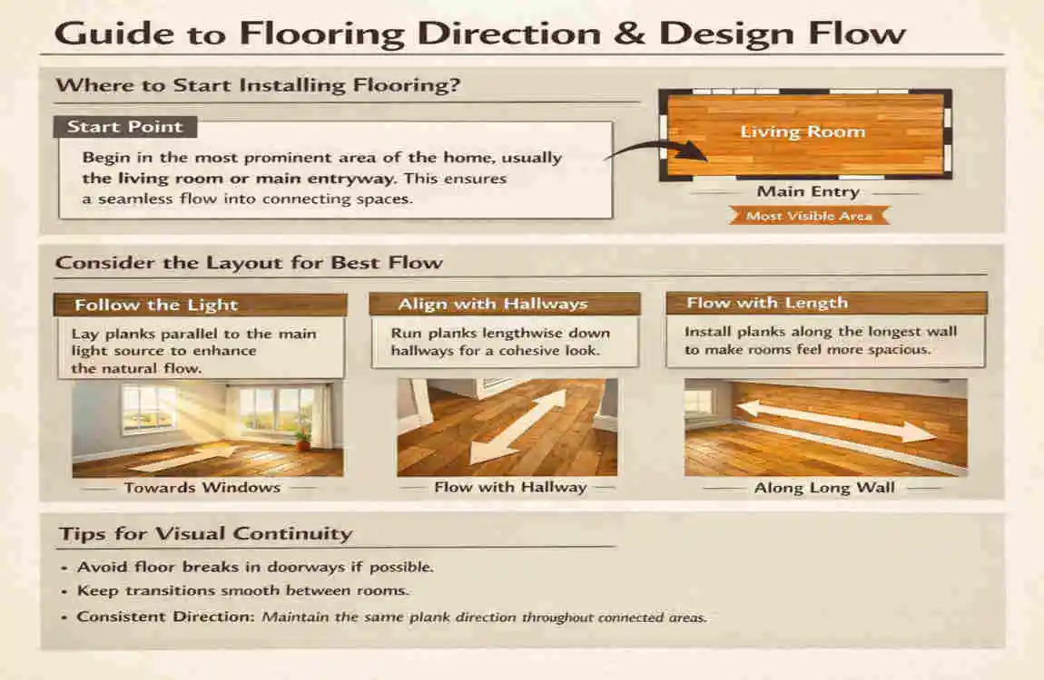 Where to Start Flooring in a House