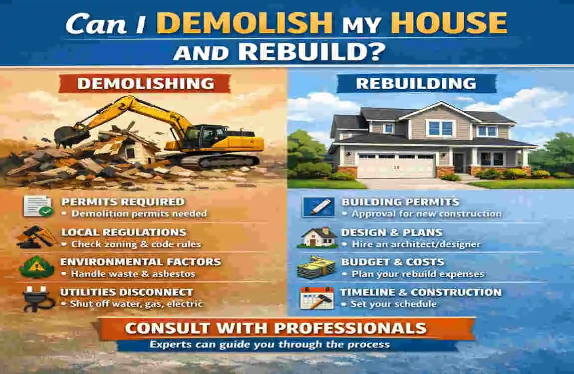 Can I Demolish My House and Rebuild