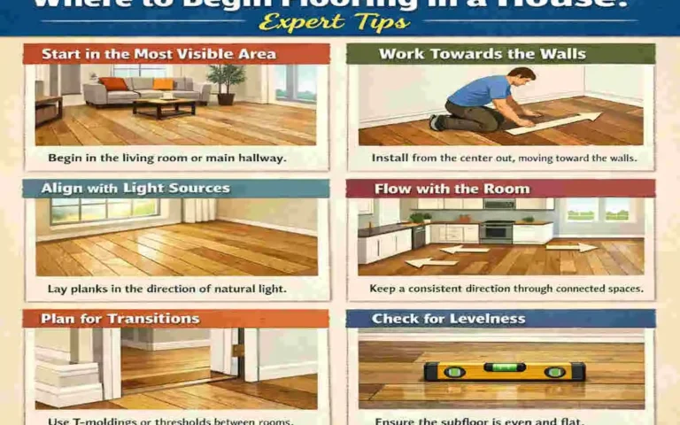 Where to Start Flooring in a House