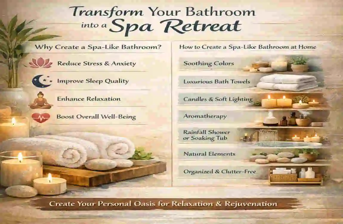 how to create a spa like bathroom at home