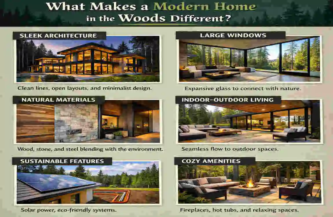 Modern Home in the Woods
