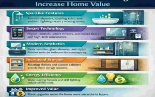 tell me about modern bathroom designs that increase home value