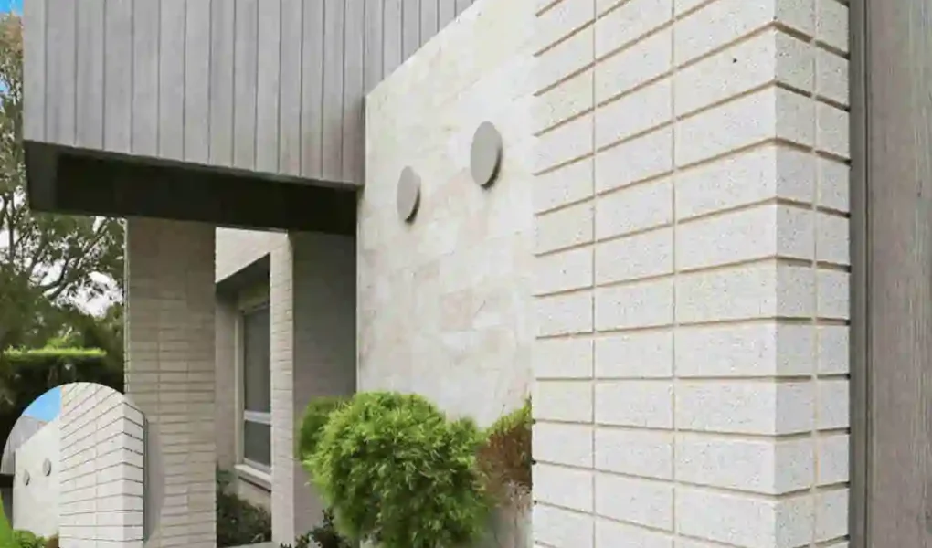 Modern White Brick Home