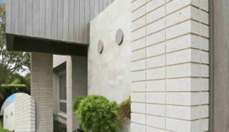 Modern White Brick Home