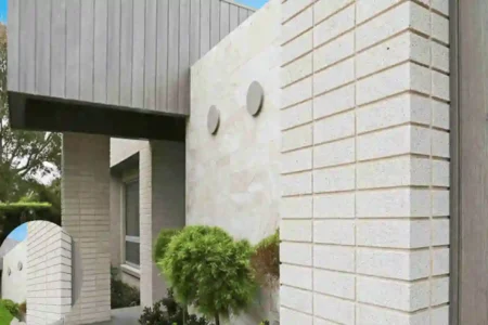 Modern White Brick Home