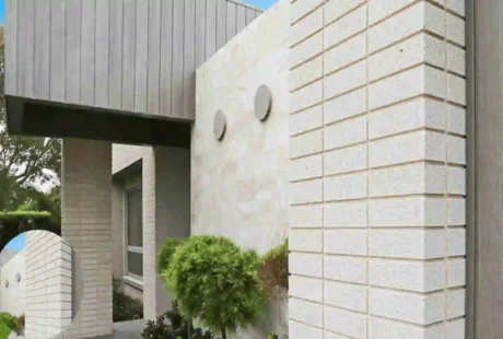 Modern White Brick Home