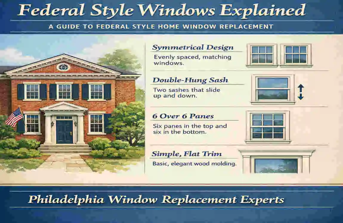 federal style home window replacement philadelphia