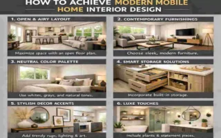 modern mobile home interior design