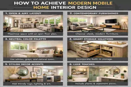 modern mobile home interior design