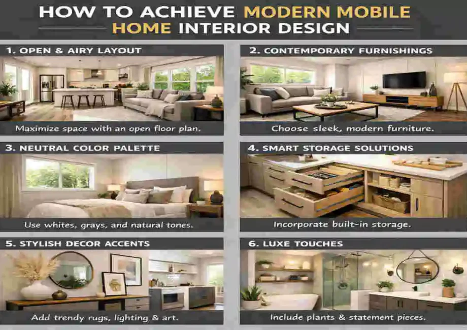 modern mobile home interior design