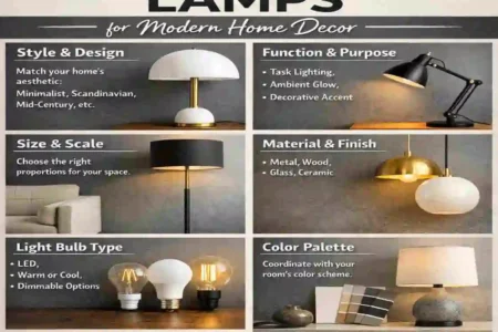 matching lamps with modern home decor styles guide