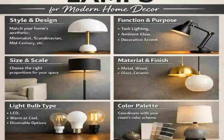 matching lamps with modern home decor styles guide