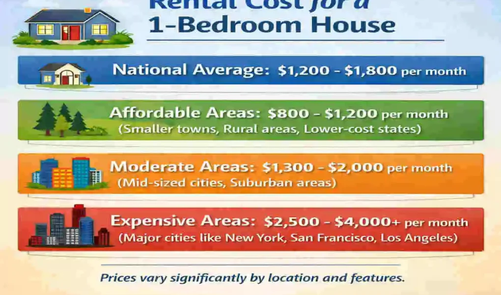 houses for rent 1 bed