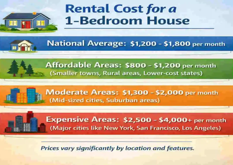 houses for rent 1 bed