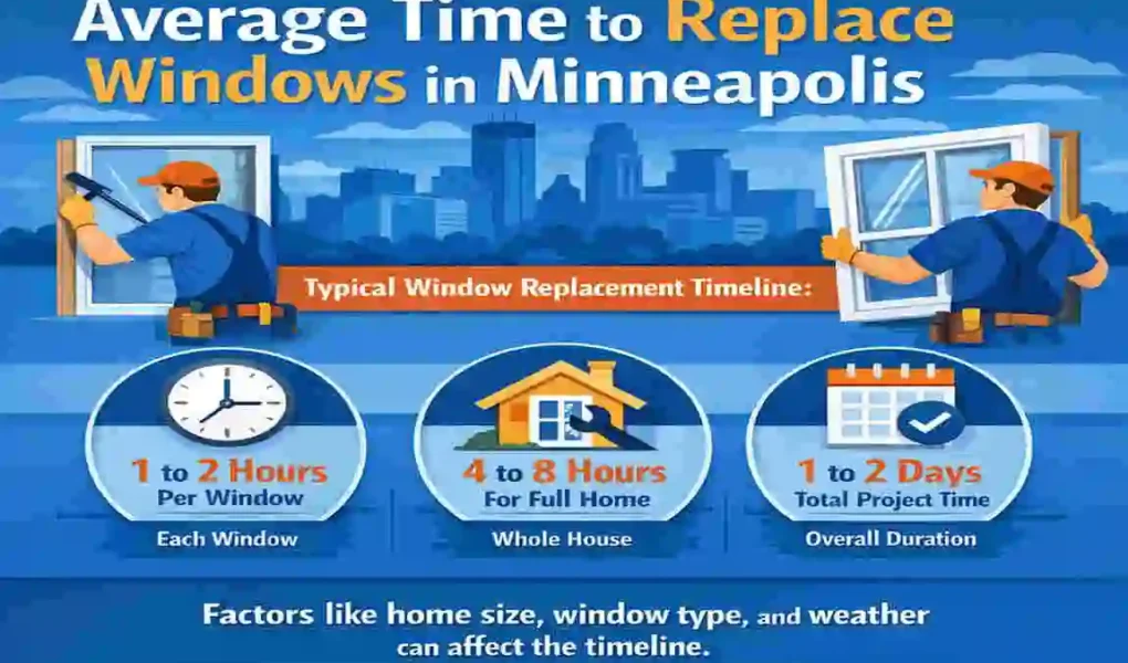 average time to replace windows in a house minneapolis mn