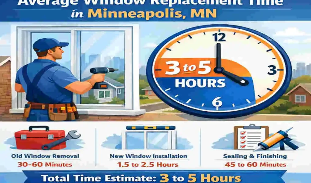 average time to replace windows in a house minneapolis mn