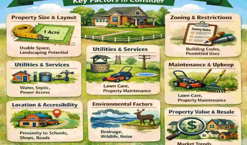 one acre homes for sale