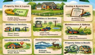 one acre homes for sale
