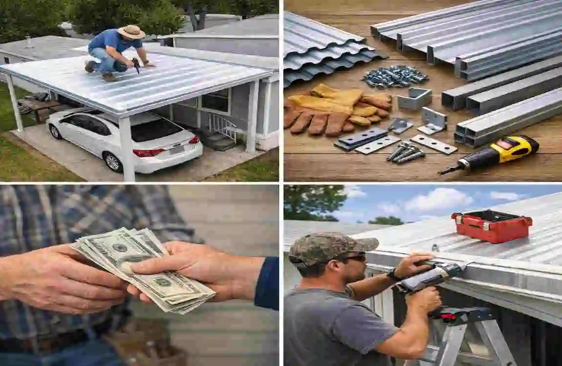 Mobile Home Carport Awning