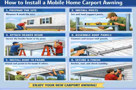 Mobile Home Carport Awning