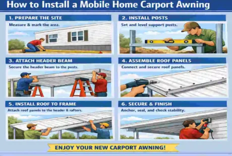 Mobile Home Carport Awning