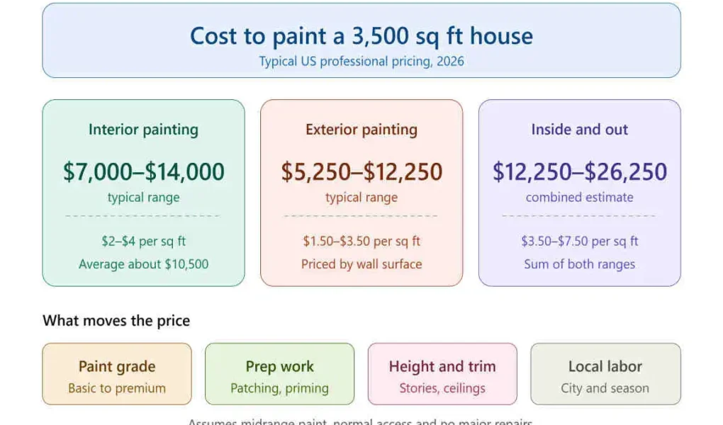 how much to paint a 3500 sq ft house