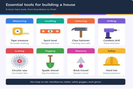what tools do you need to build a house