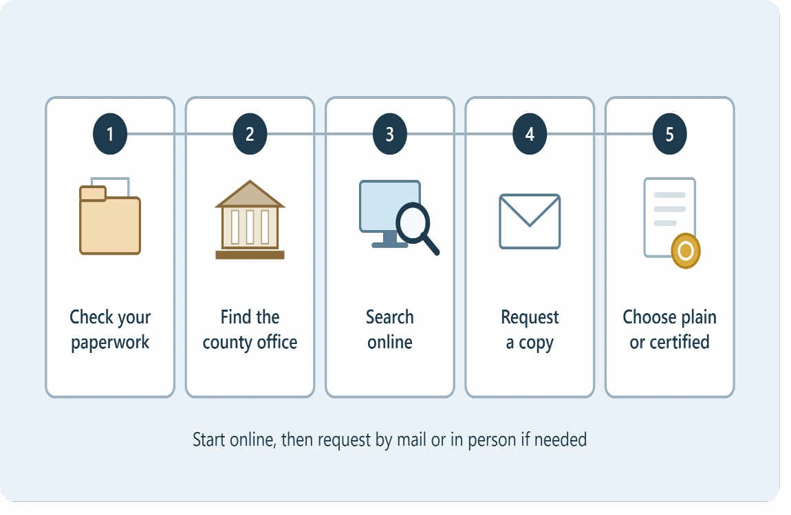 how do you get a copy of your deed to your house