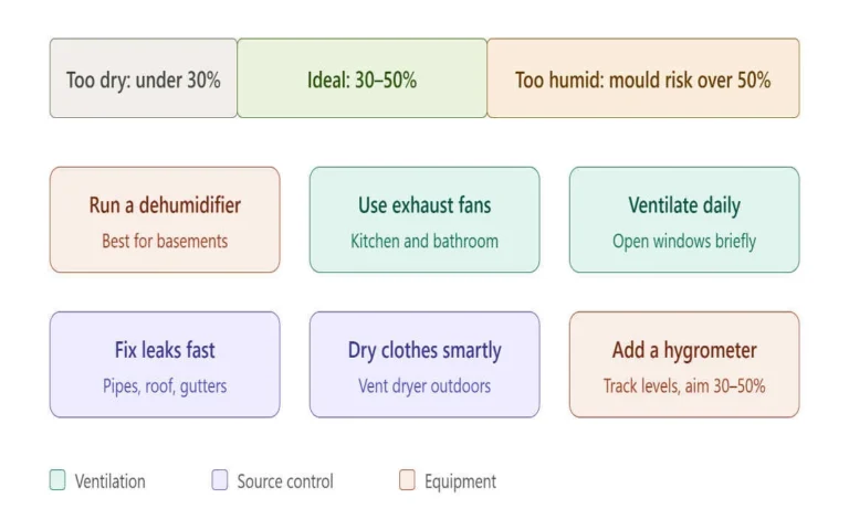 how to control moisture in house