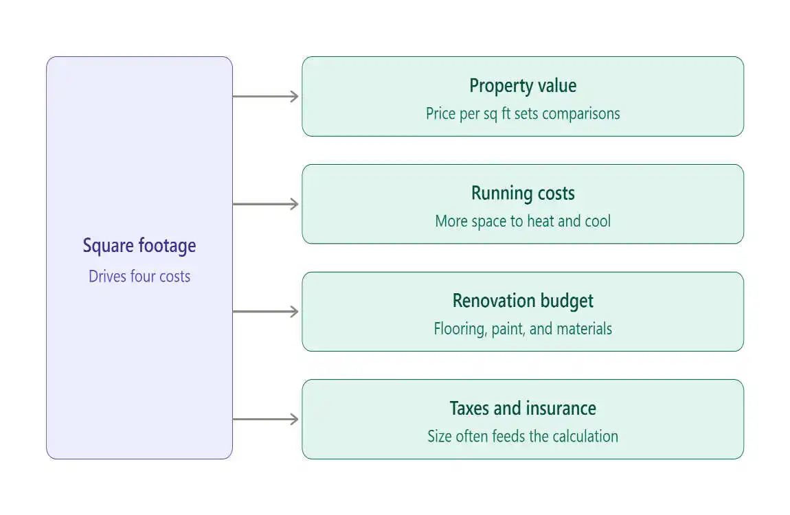 how to calculate square feet in a house