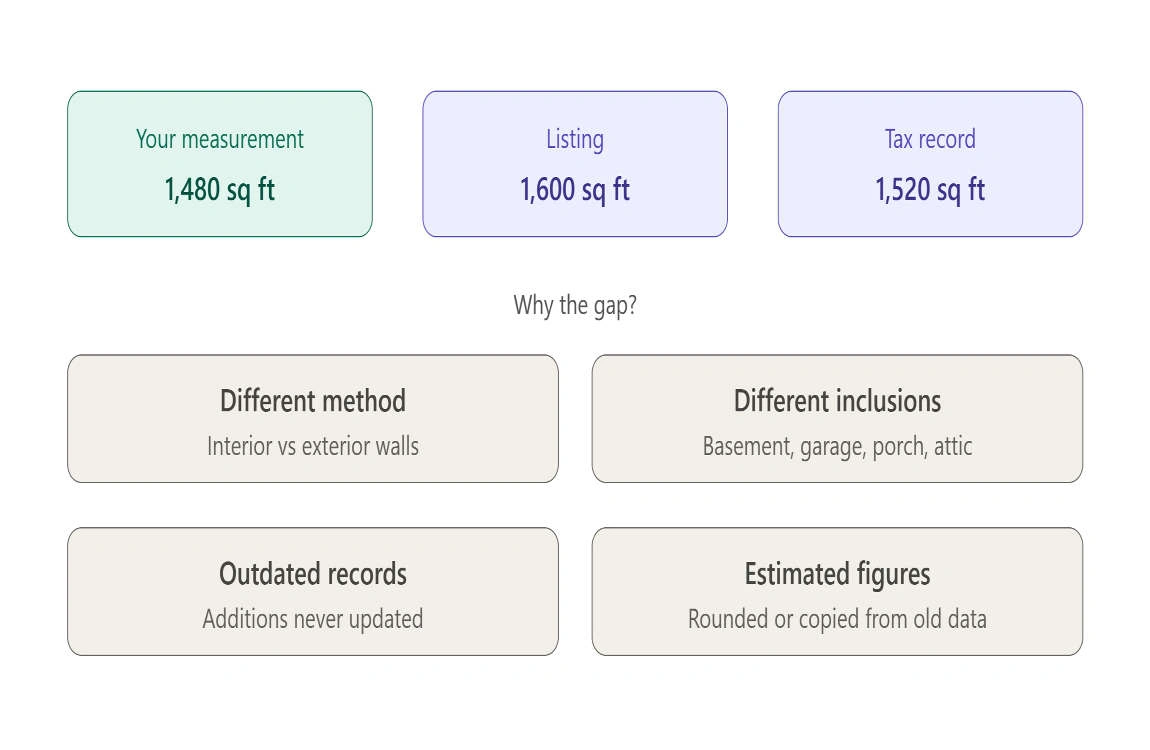 how to calculate square feet in a house